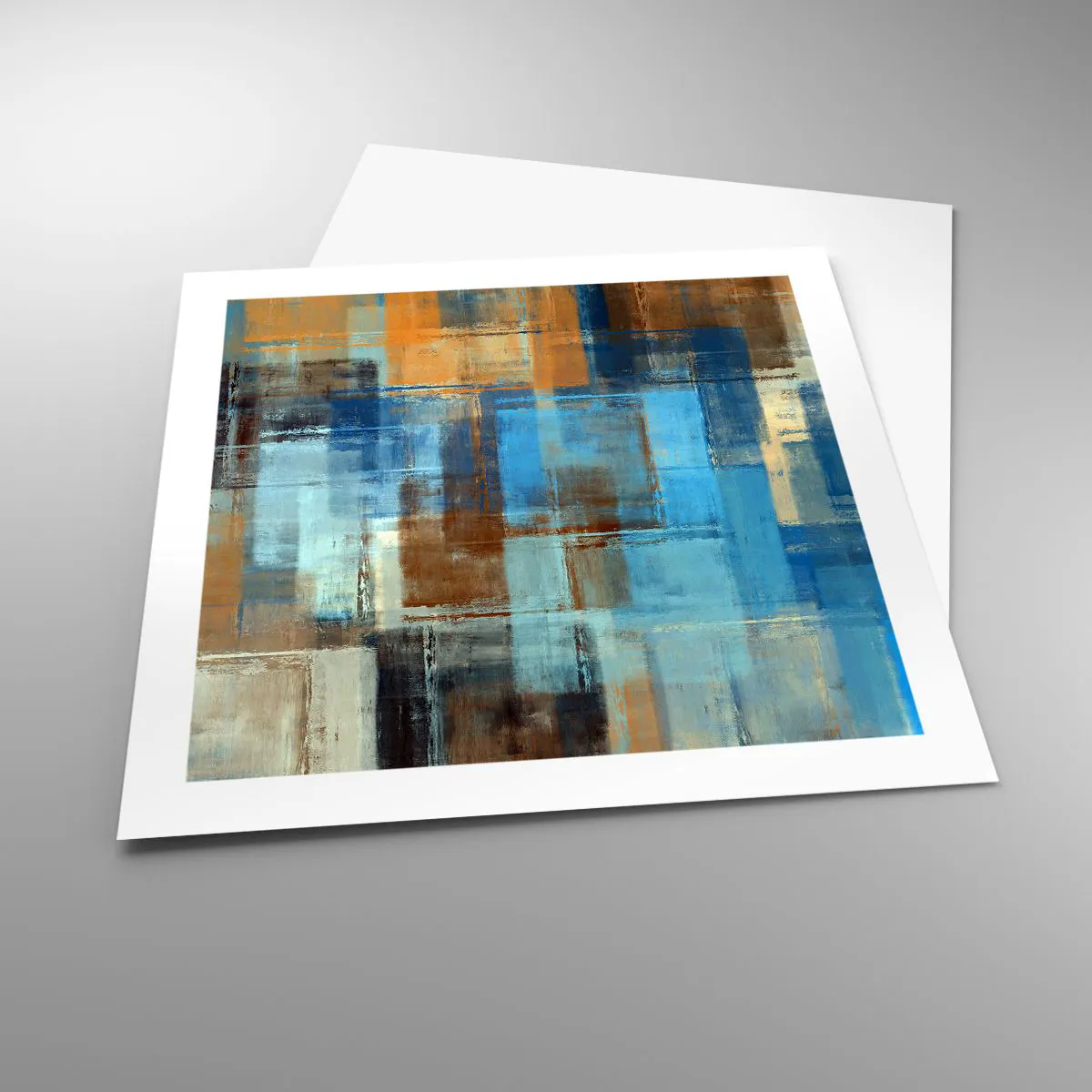 Póster - A través del velo azul - 50x50 cm