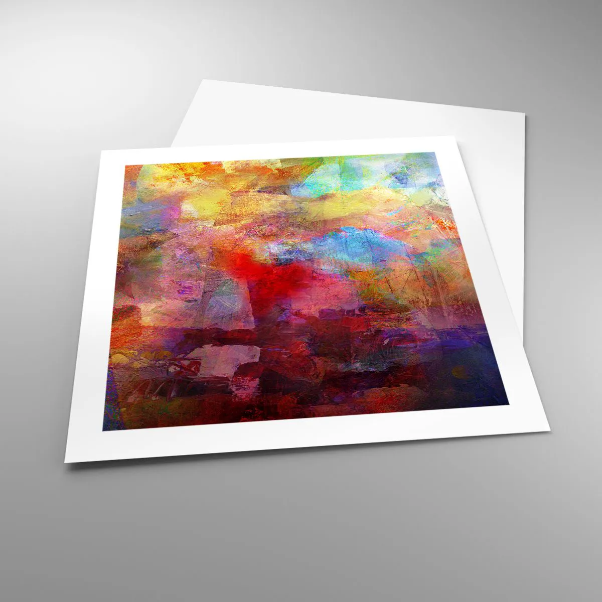 Plakat - Zajrzeć do środka tęczy - 50x50 cm