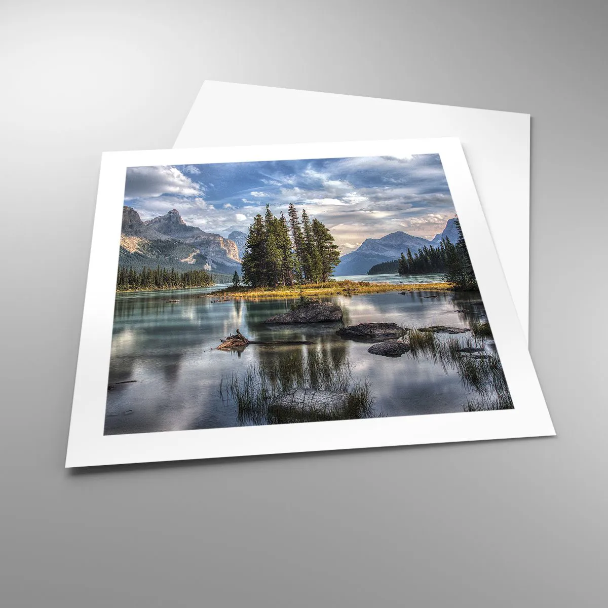 Poster - La o apă mare și limpede… - 50x50 cm