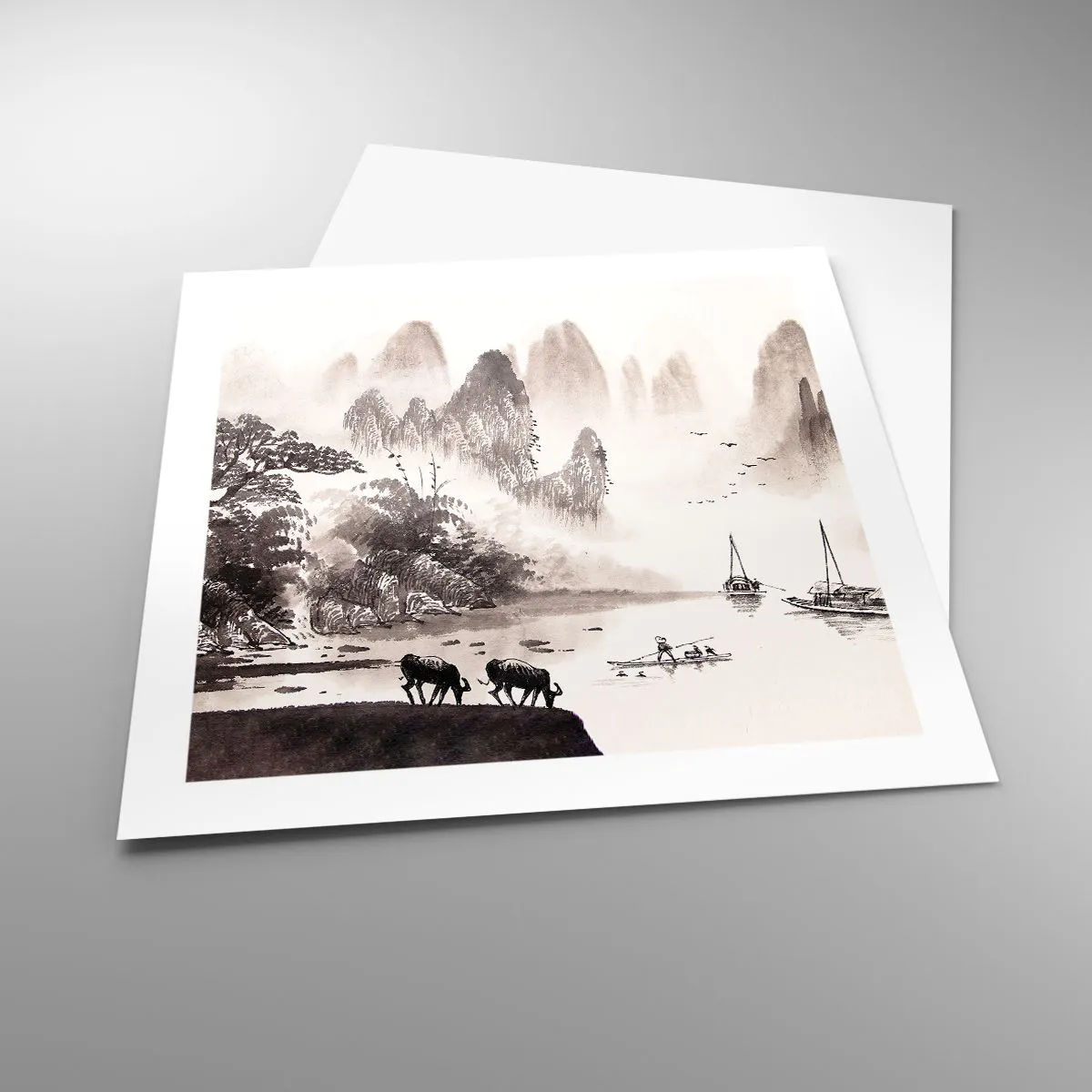 Póster - La exótica vida cotidiana de Oriente - 50x50 cm