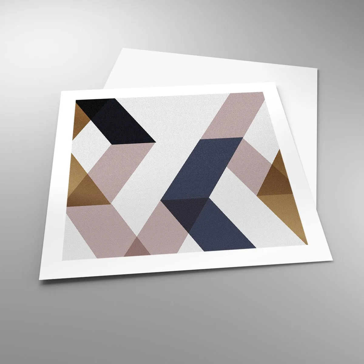 Affiche - Poster - Plats et angles - 50x50 cm