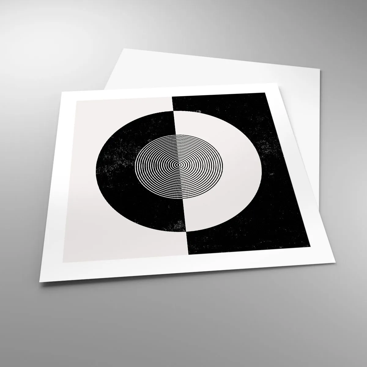 Poster - Armonia in bianco e nero - 50x50 cm