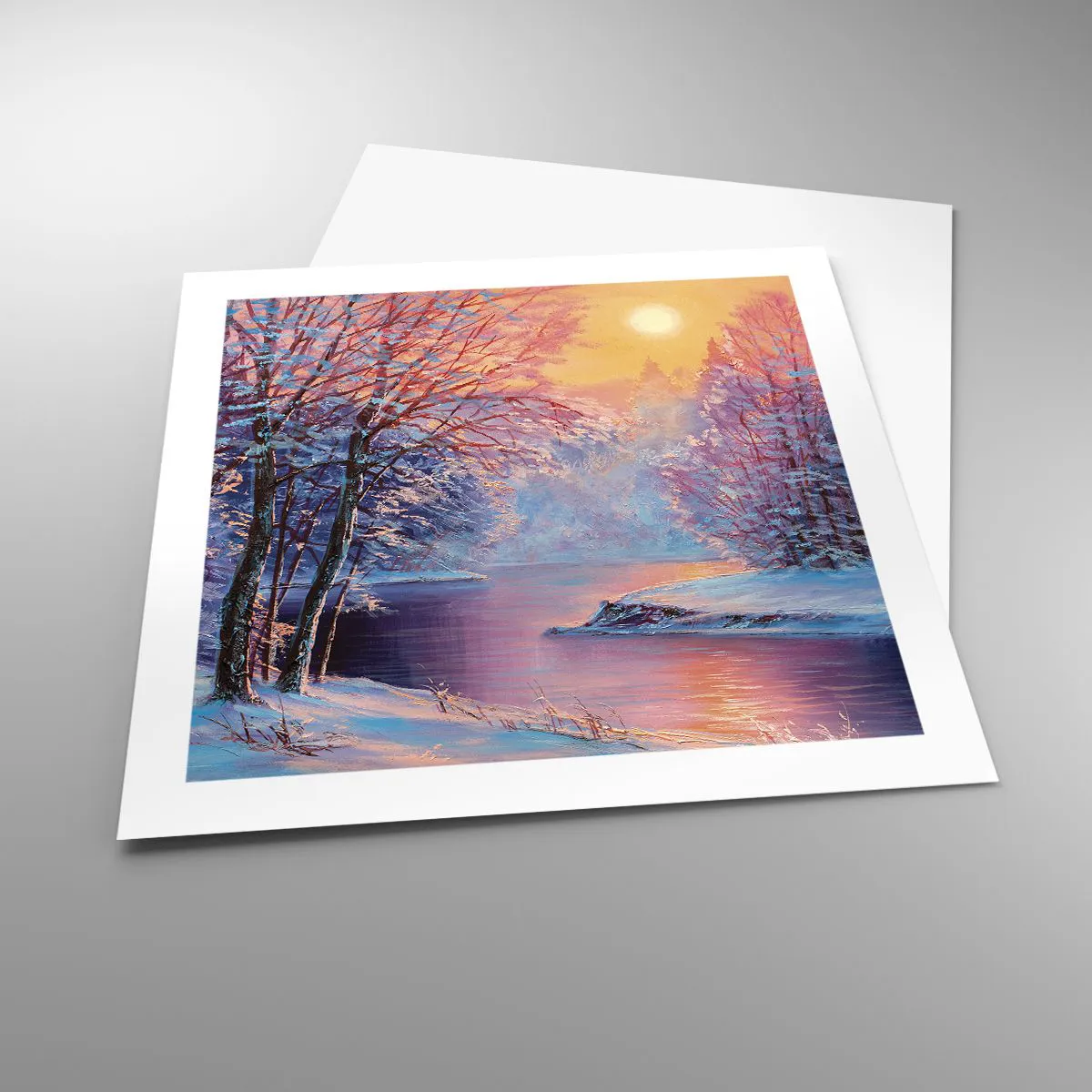 Poster - Die Farben des Winters - 50x50 cm