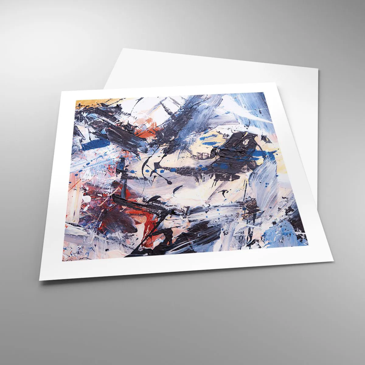 Affisch - Abstraktionen galna dans - 50x50 cm