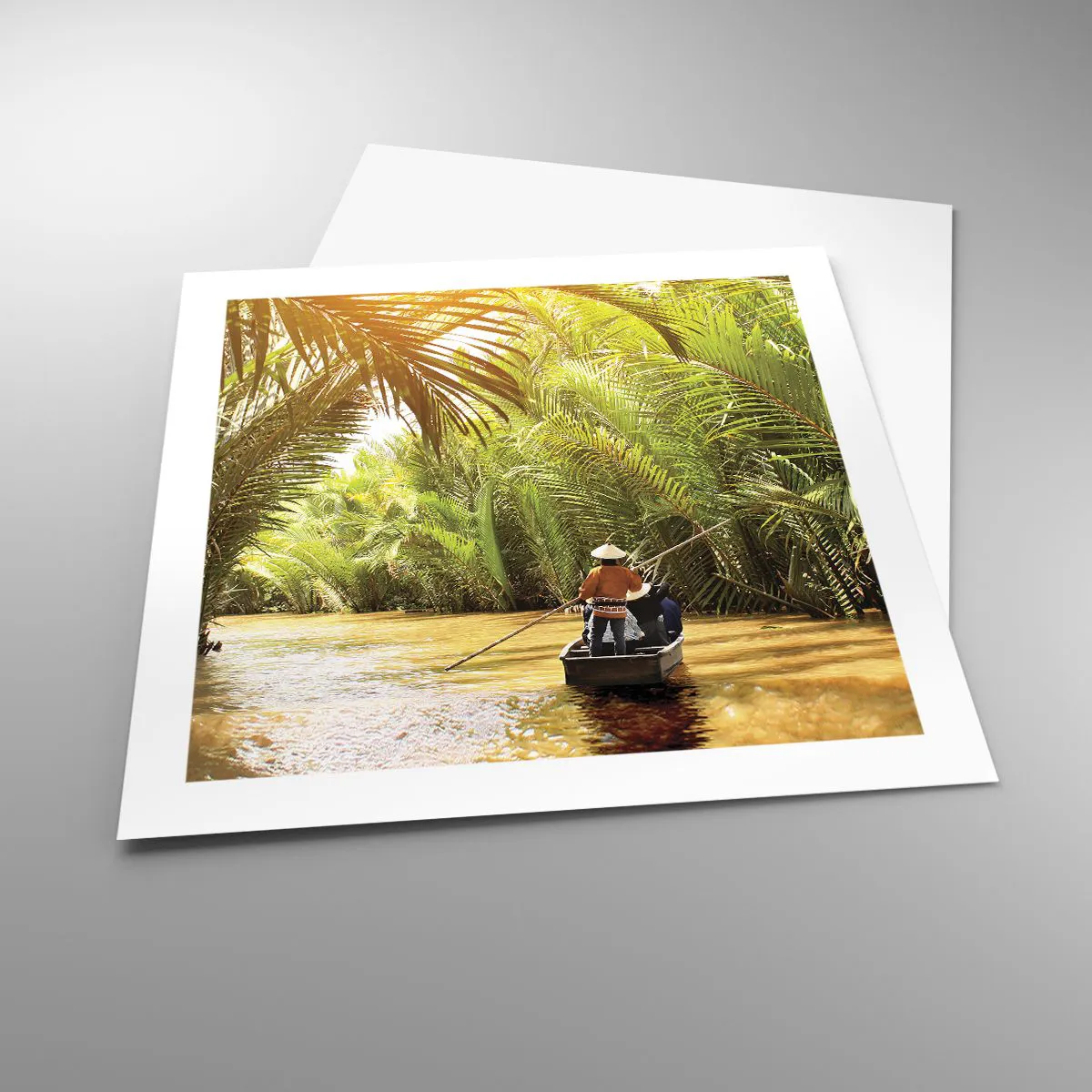 Plagát - Palmovou roklinou - 50x50 cm