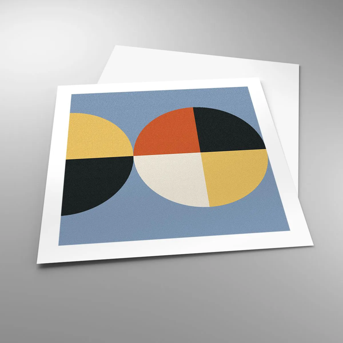 Affiche - Poster - Regarde et compte - 50x50 cm