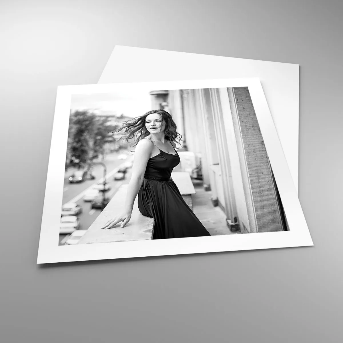 Plakat - Z pewnością paryżanka - 50x50 cm