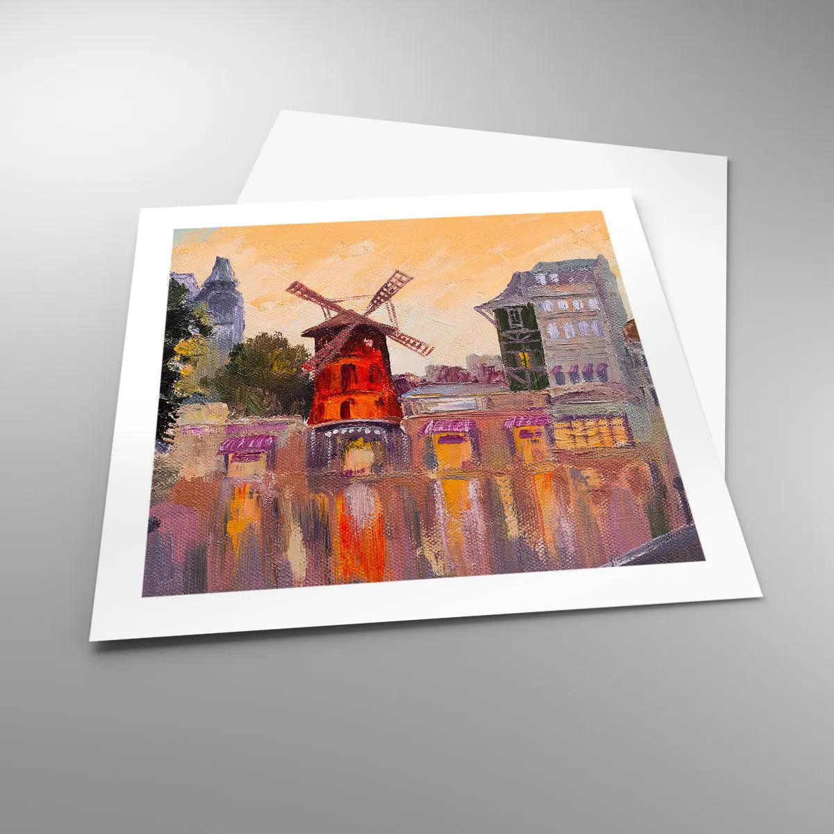Poster - Icons of Paris - Moulin Rouge - 50x50 cm