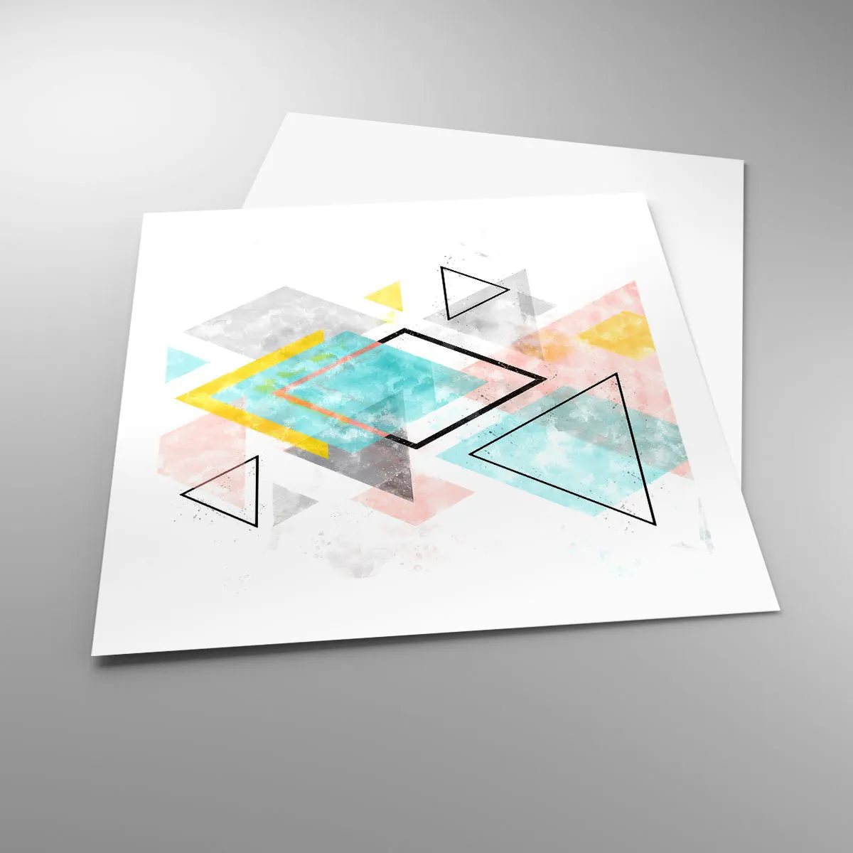 Poszter - Geometriai játék - 50x50 cm