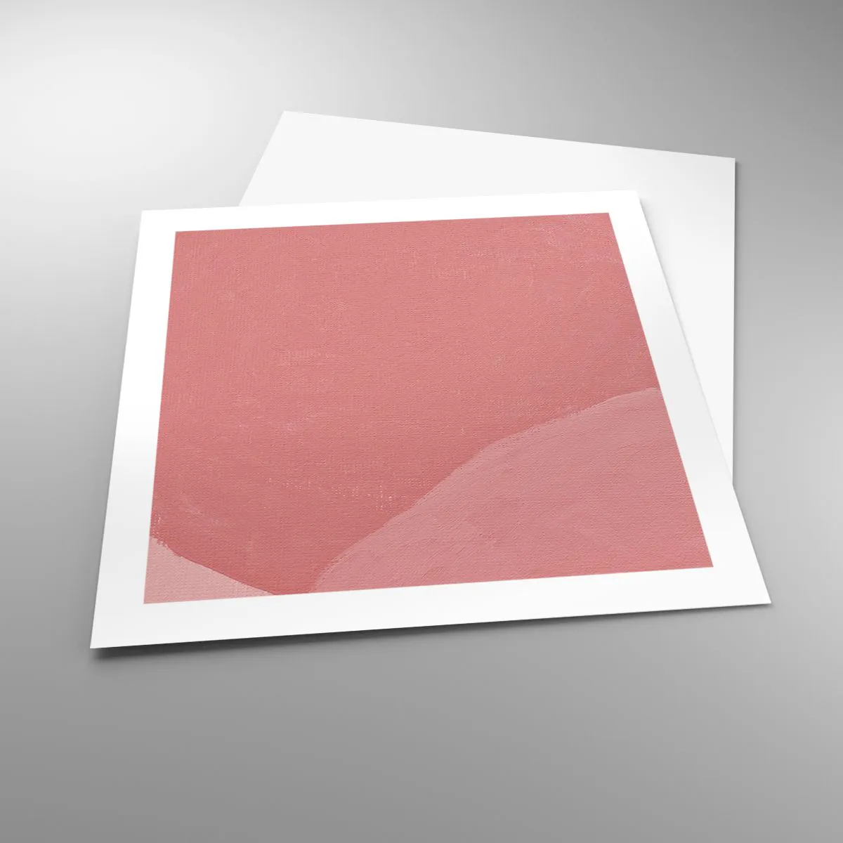 Affiche - Poster - Composition organique en rose - 50x50 cm