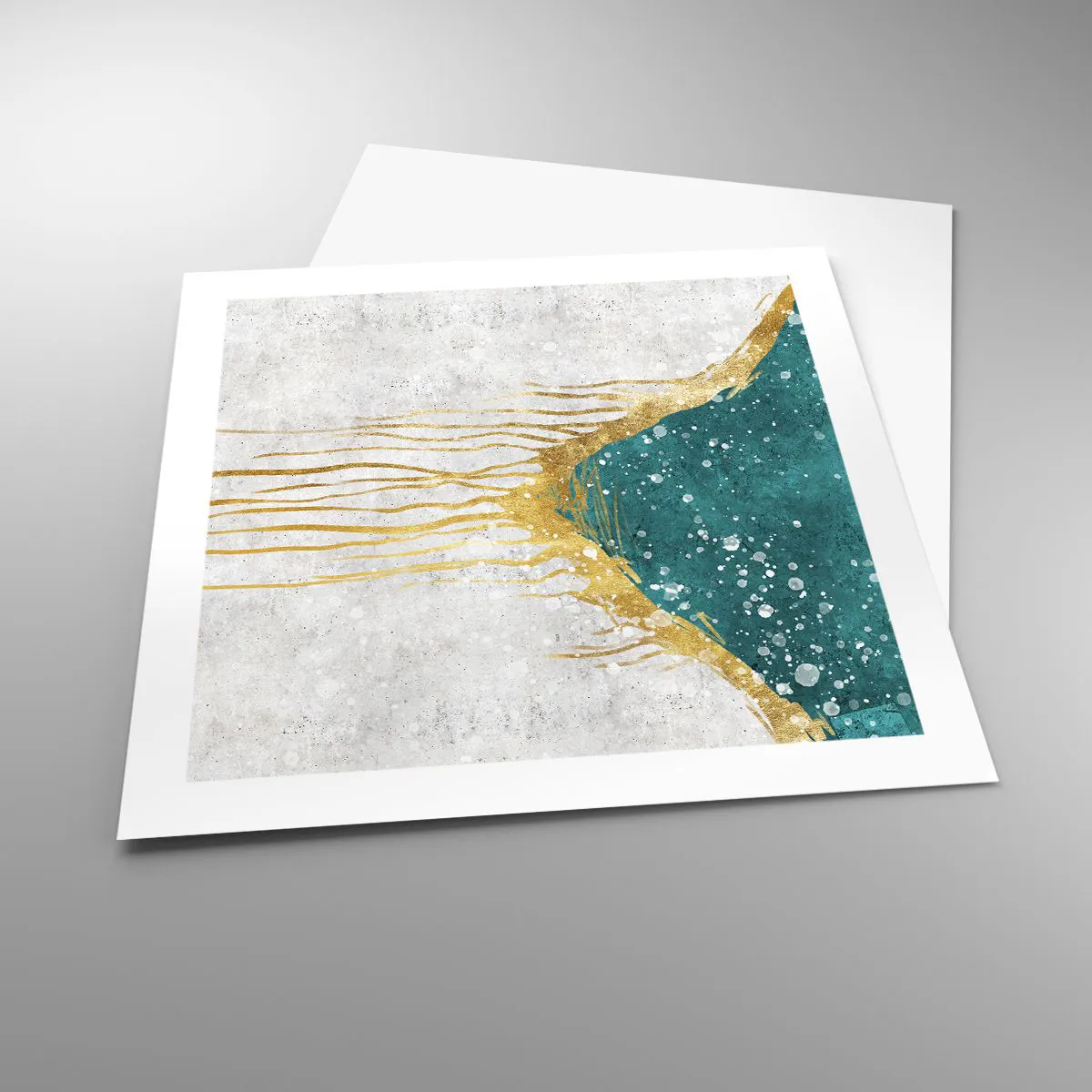 Poszter - Aranyló dagály - 50x50 cm