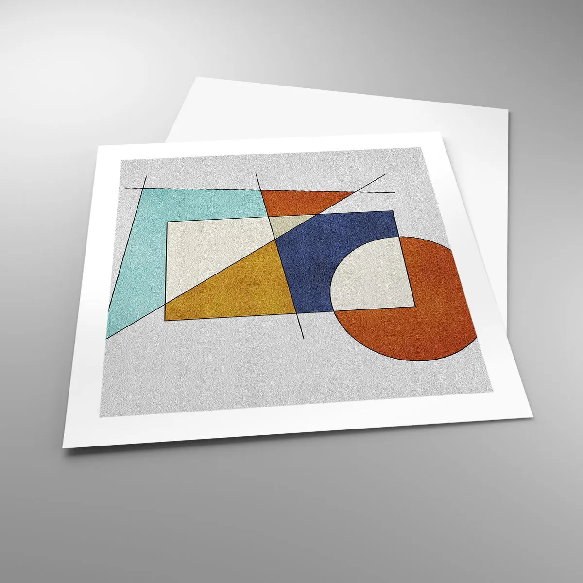 Poster - Abstract: Modernist Fun - 50x50 cm