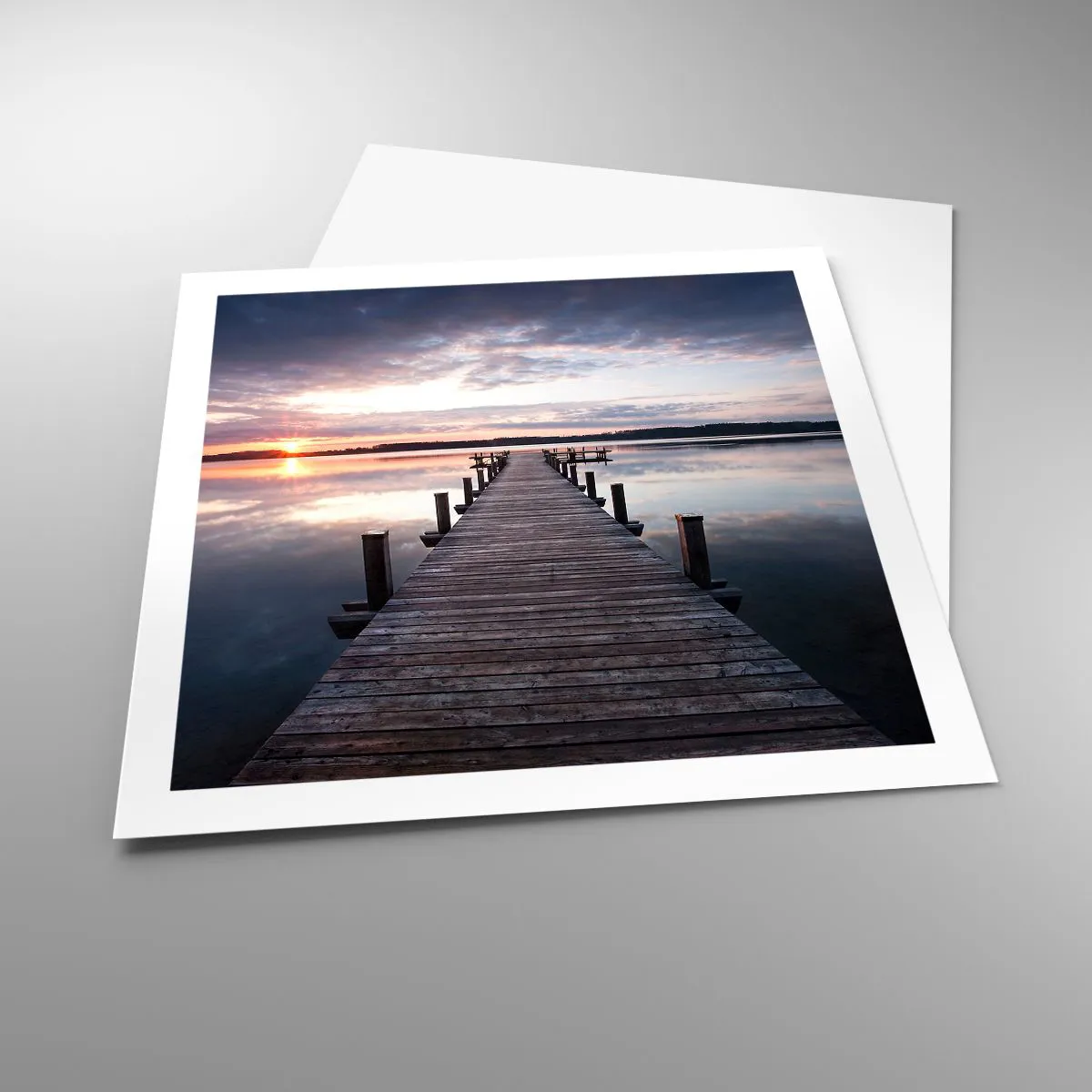 Poster - Quiet Border of Night and Day - 60x60 cm