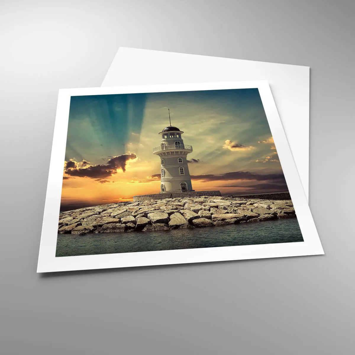 Poster - Light, Hope, Beauty - 60x60 cm