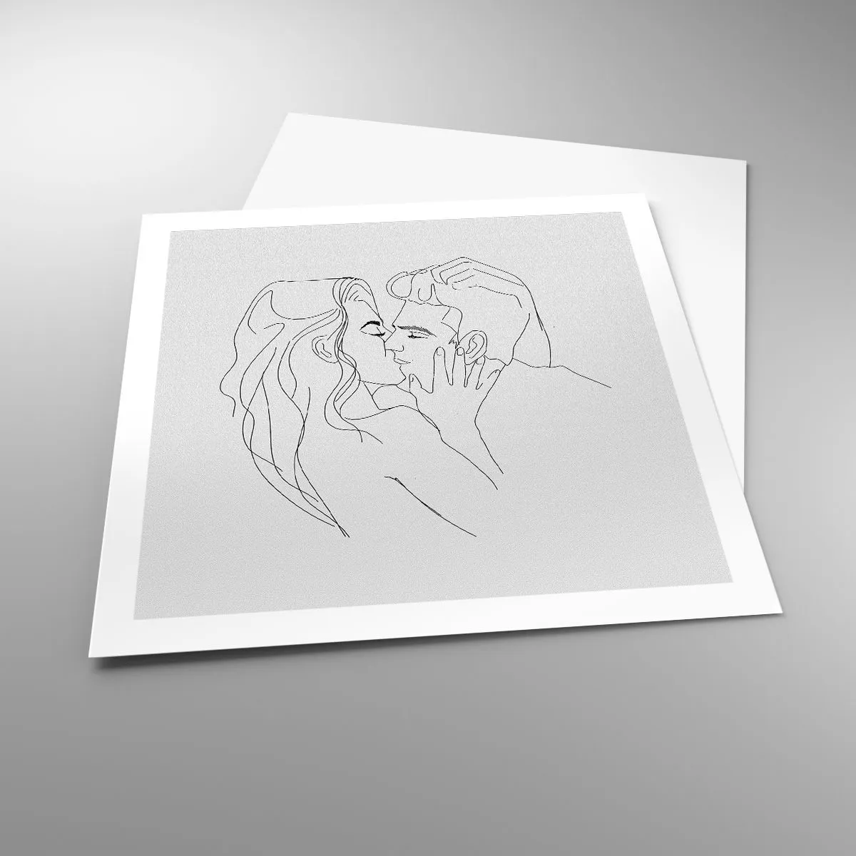 Affiche - Poster - La même ligne - 60x60 cm