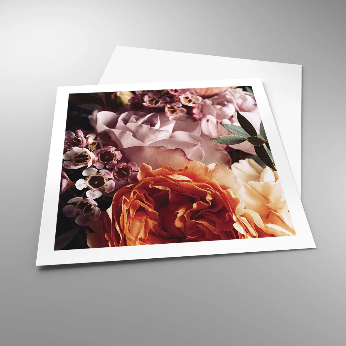 Plakat - Indhyllet i skønhed - 60x60 cm