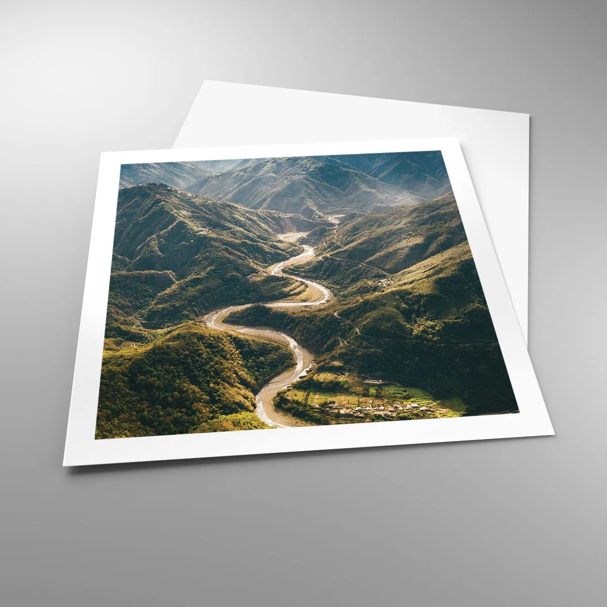 Poster - Direkt aus dem Herzen der Berge - 60x60 cm