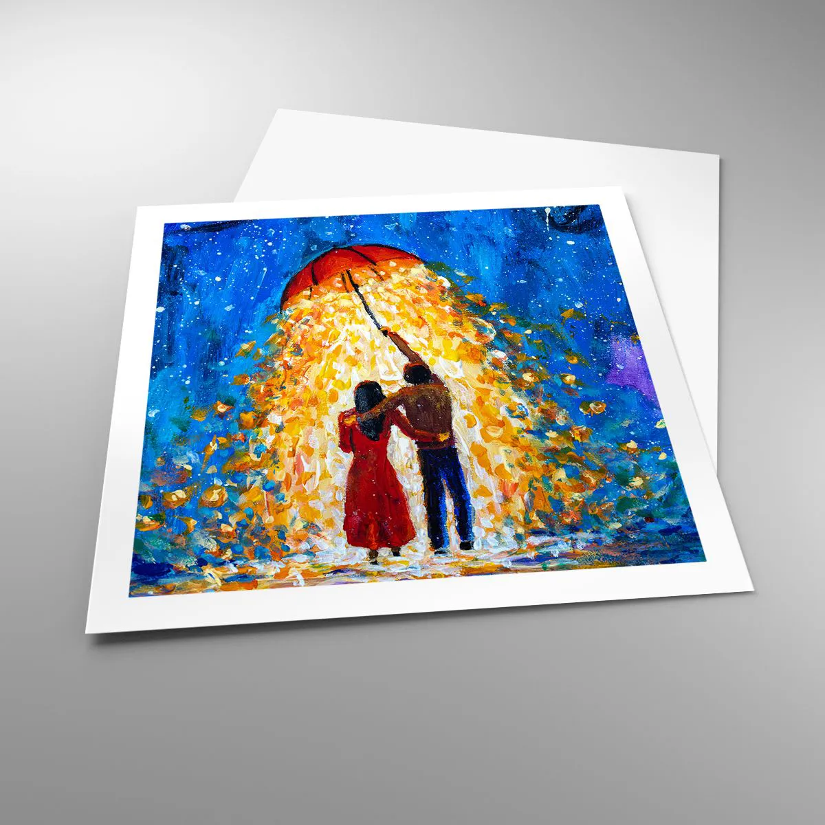 Pôster - A magia de uma noite chuvosa? - 60x60 cm