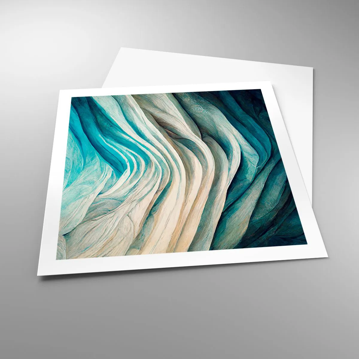 Plagát - Modrá neukojiteľnosť - 60x60 cm