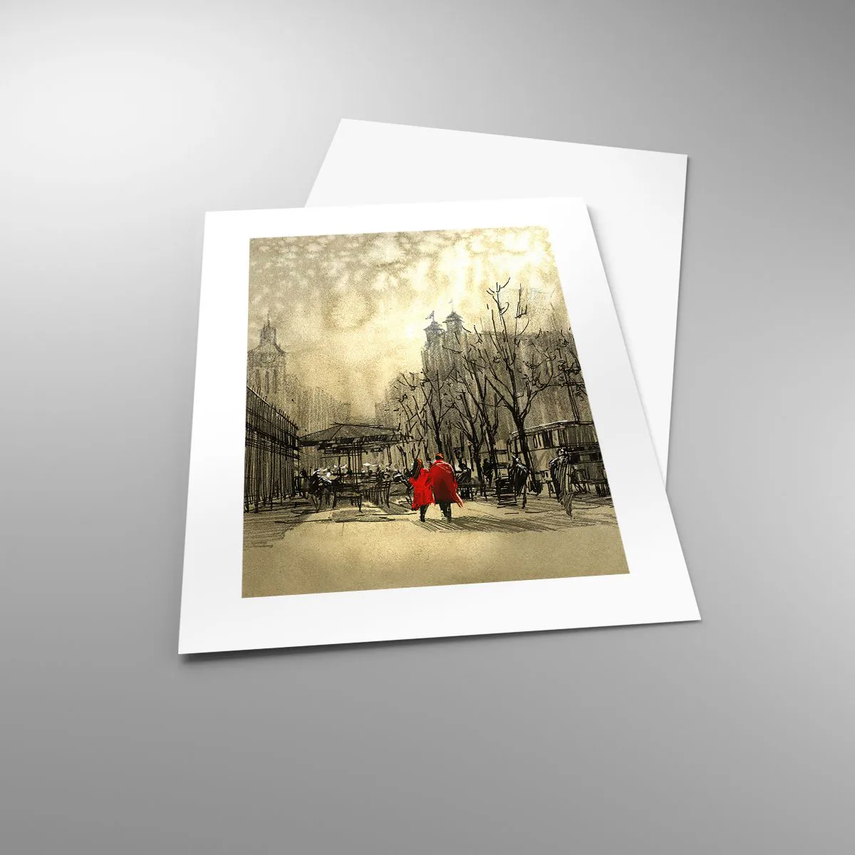 Poszter - Egy randevú a londoni ködben  - 30x40 cm