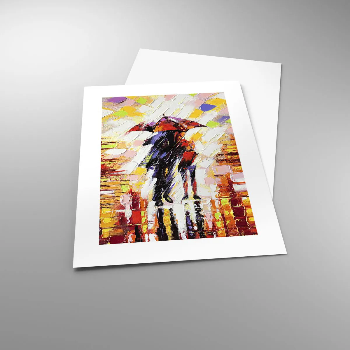 Affiche - Poster - Ensemble à travers la nuit et la pluie - 30x40 cm