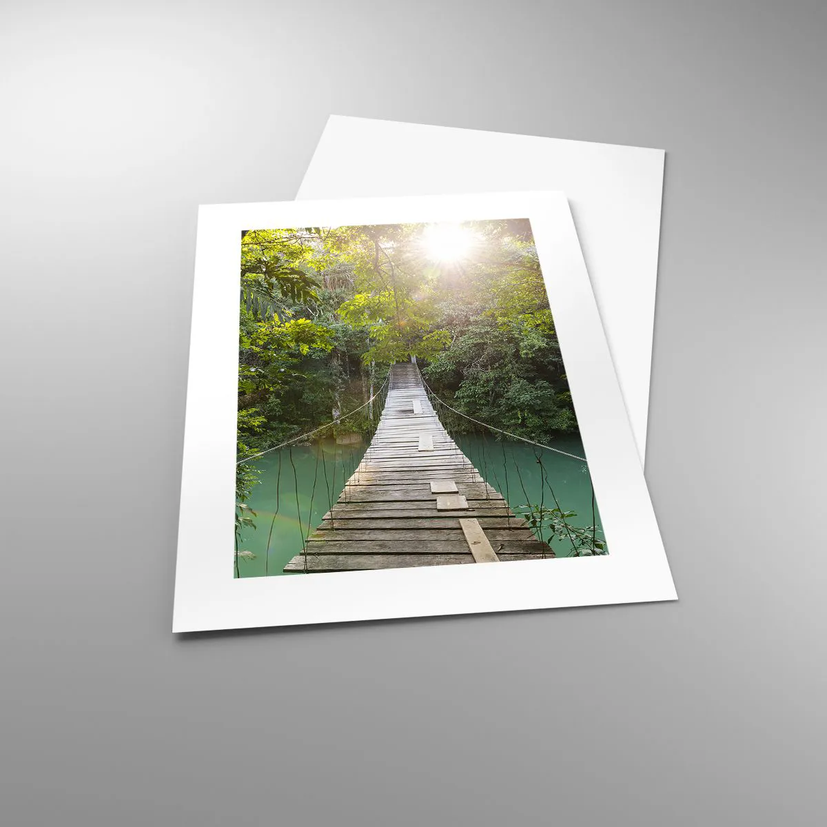 Poszter - Az azúrkék vízen át az azúrkék erdőbe - 30x40 cm