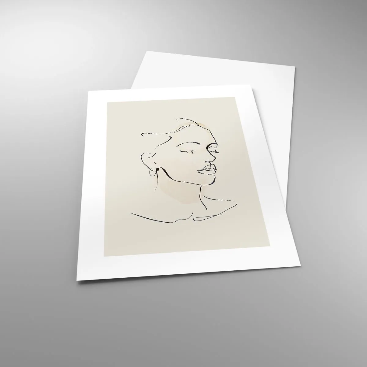 Poster - With a Decisive Line - 30x40 cm