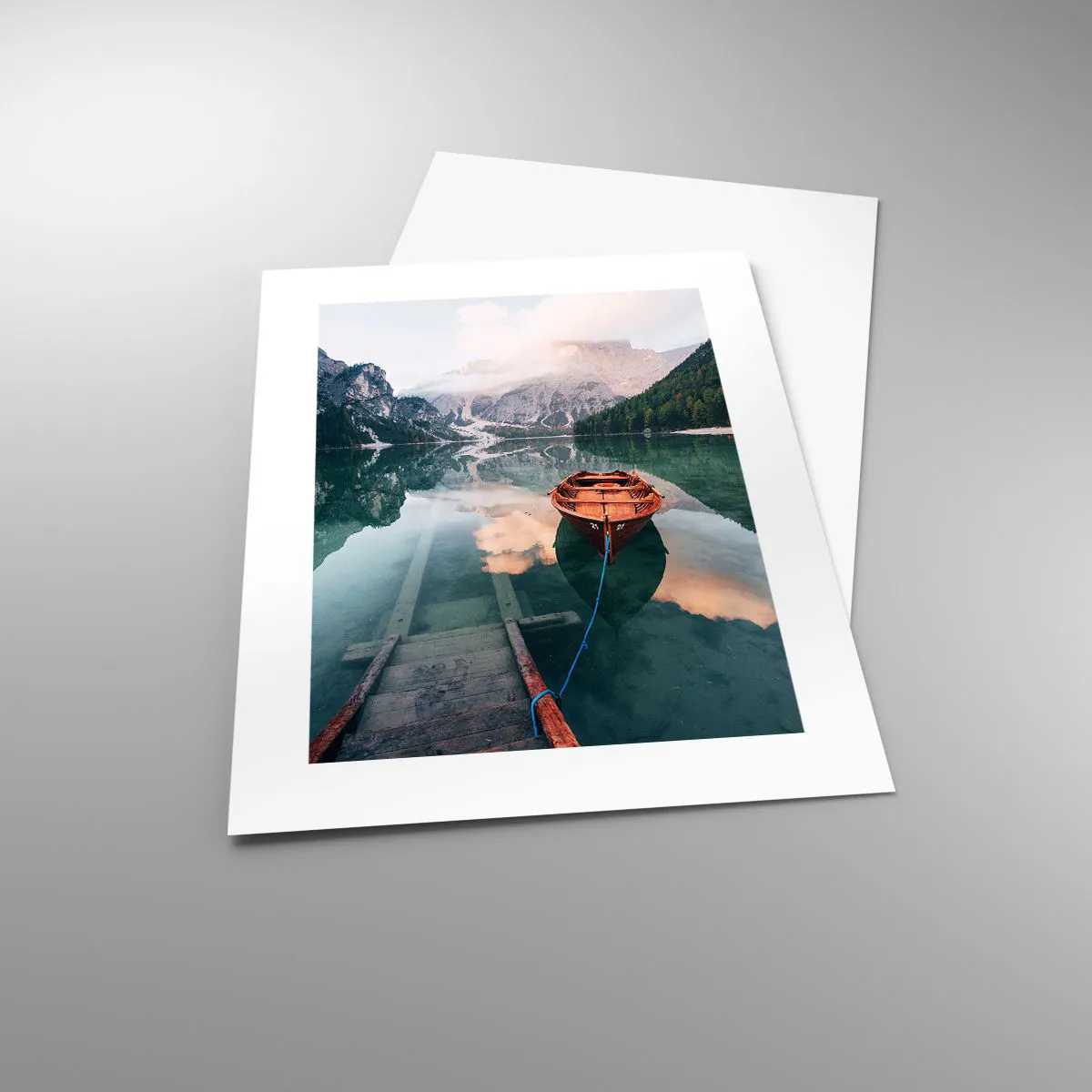 Plakat - Fredfyldt søvn i bjergene - 30x40 cm