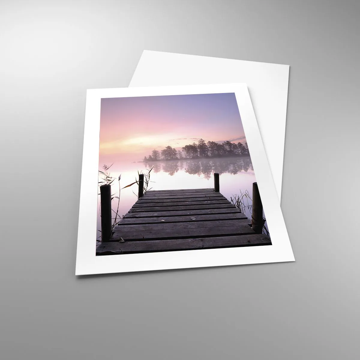 Poster - Din ceața de liliac... - 40x50 cm