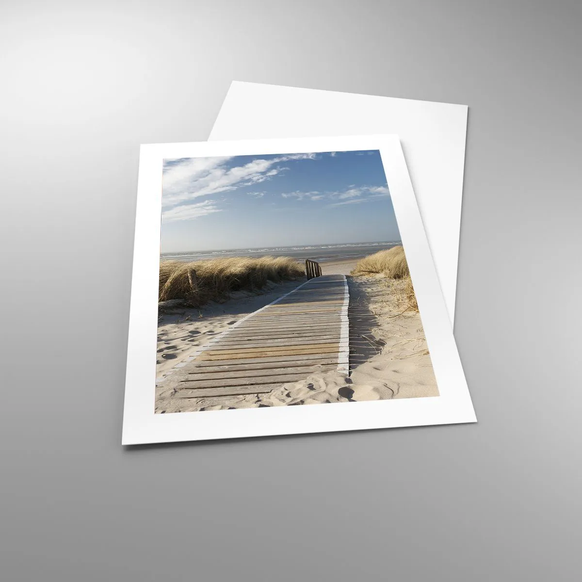 Poster - Achter het duin, in het ruisen van gras - 40x50 cm