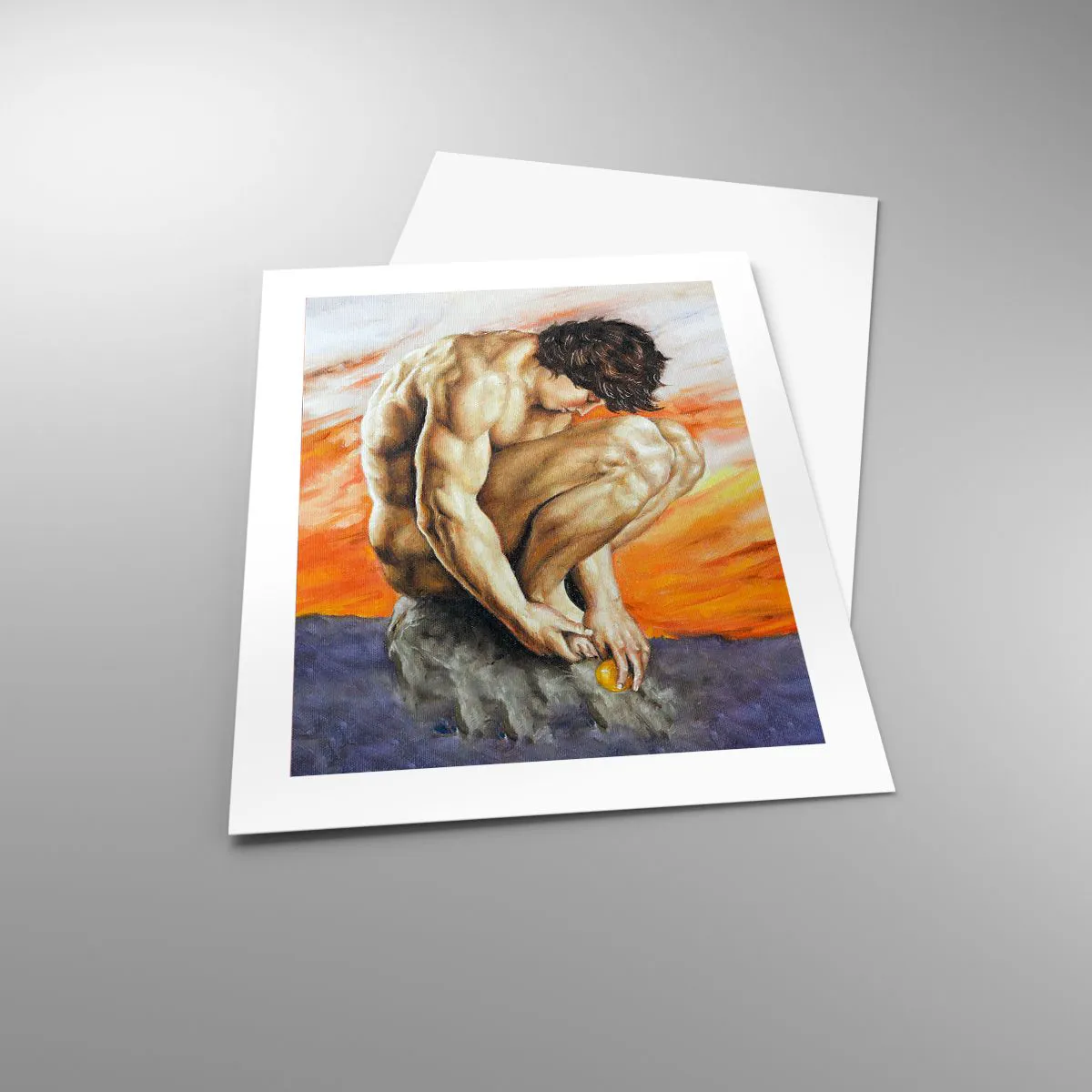 Poster - Ondergedompeld in zichzelf - 40x50 cm