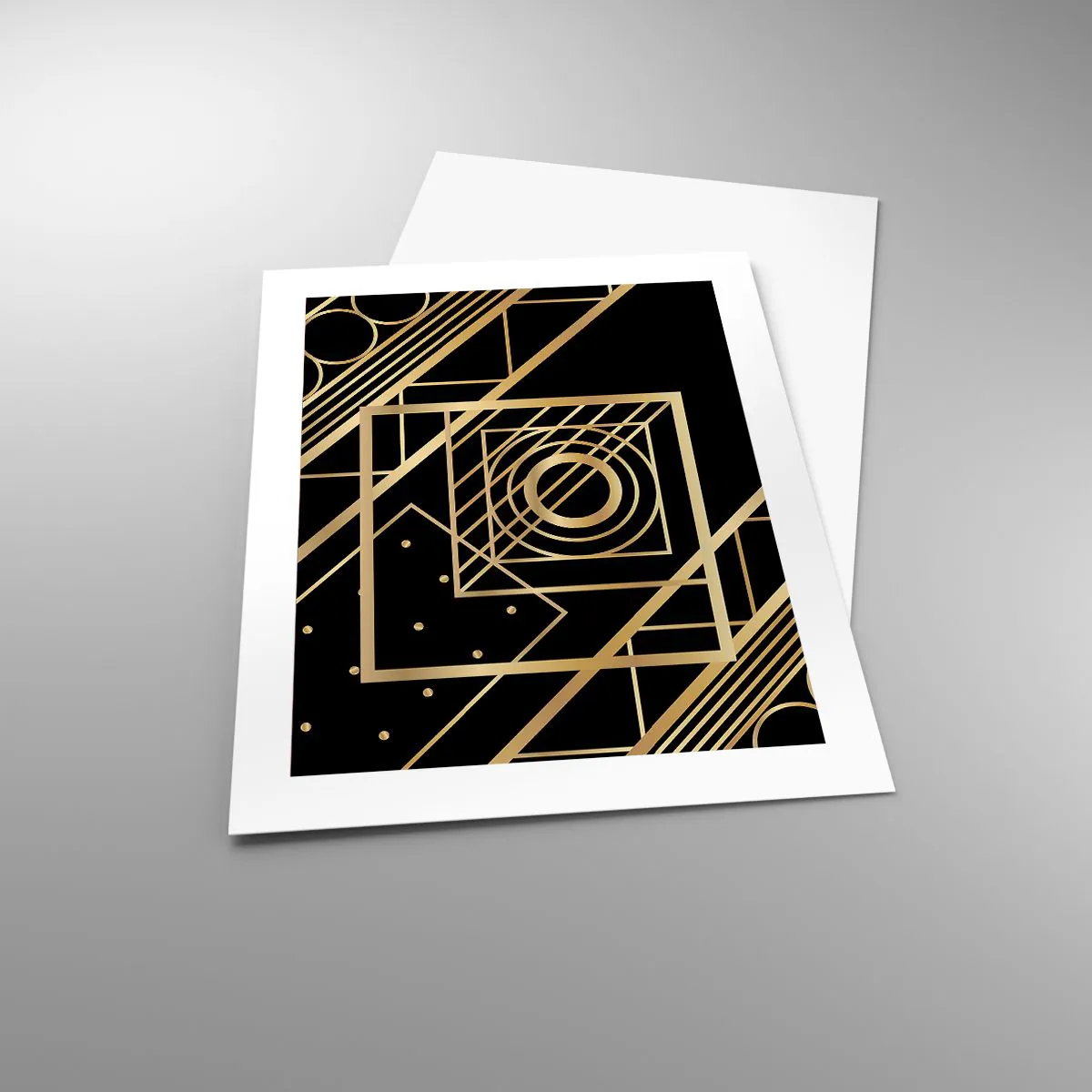 Poster - Golden Geometry - 40x50 cm