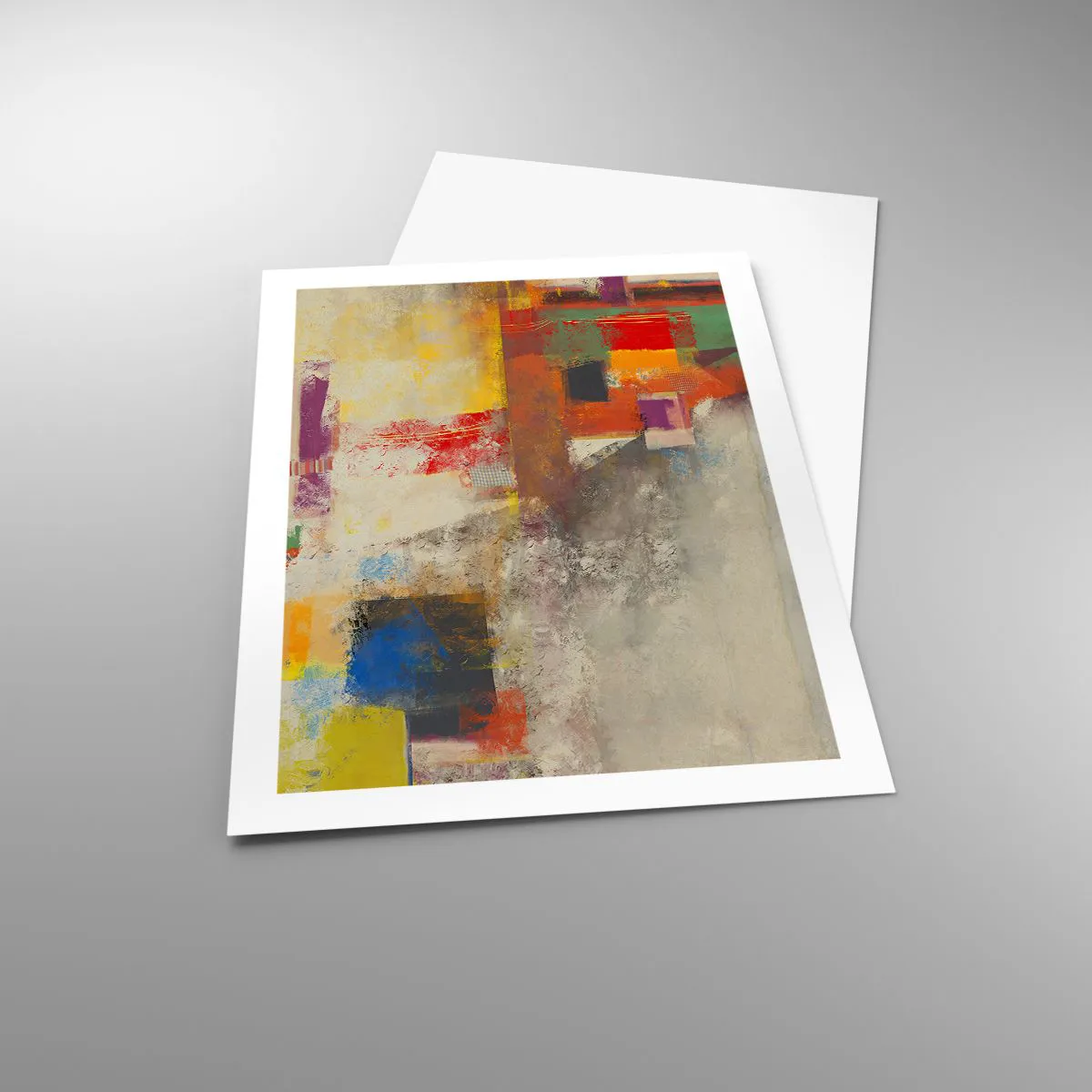 Plakát - Geometrie barev - 50x70 cm