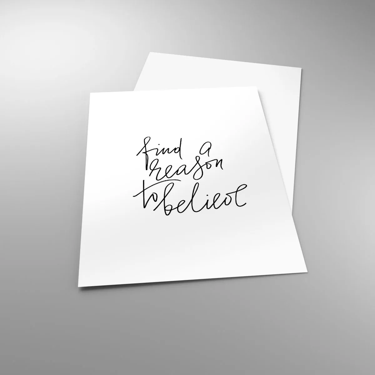 Poster - Trova una citazione che ti dia motivo di credere in stile minimalista - 50x70cm - è possibile - Decorazione murale moderna per soggiorno e camera da letto ARTTOR