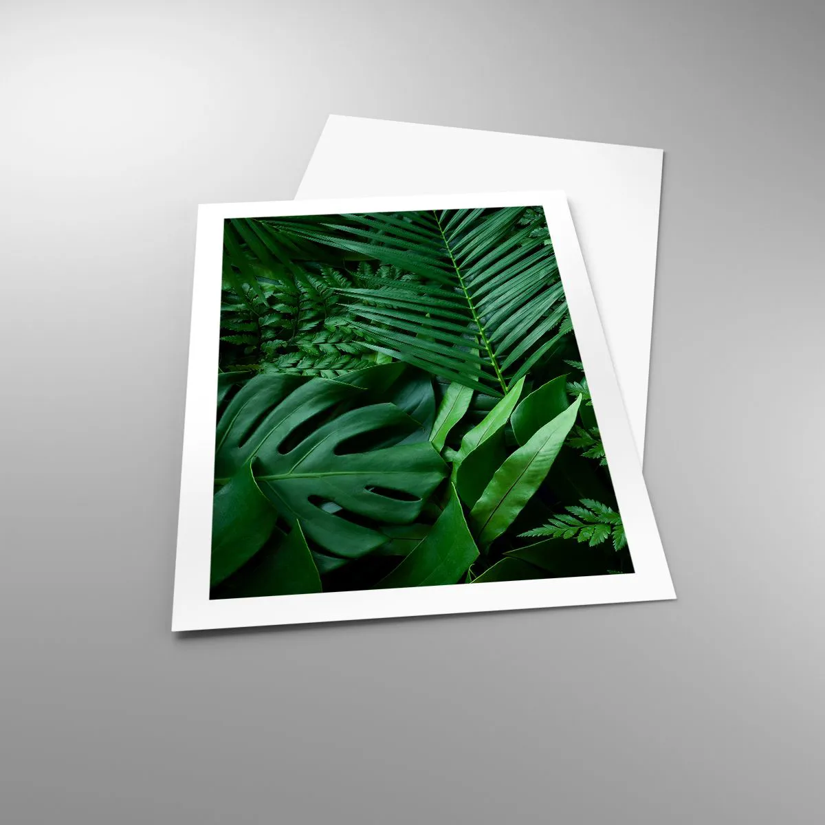 Plakat - Kranset i grønt - 50x70 cm