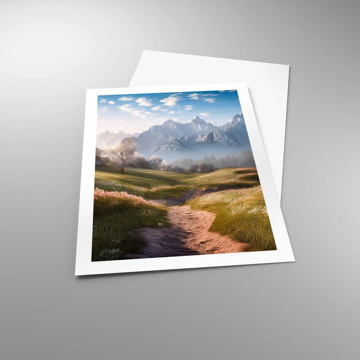 Plakat - Idyllisk dal - 50x70 cm