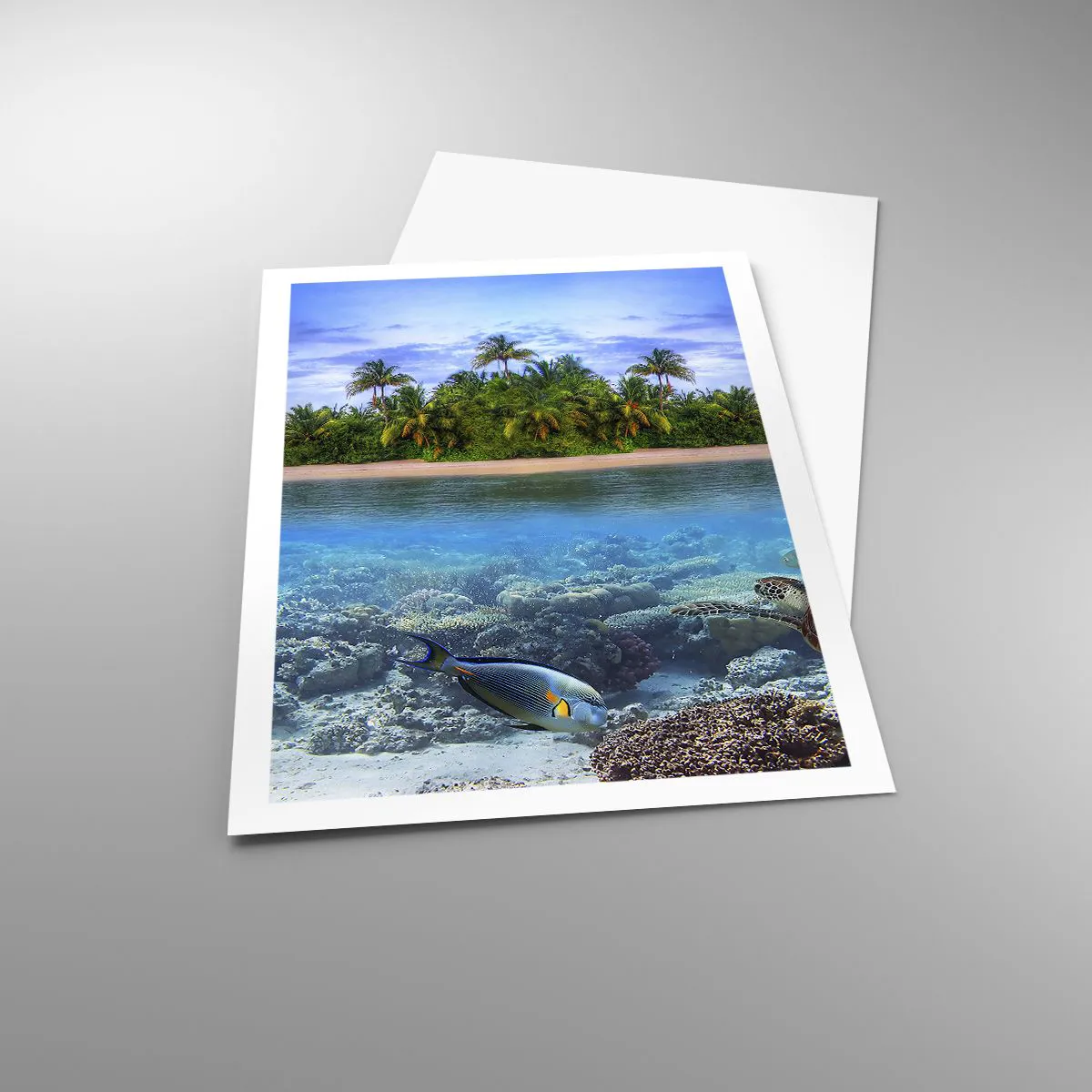 Plakat - Den himmelske ø inviterer dig - 61x91 cm