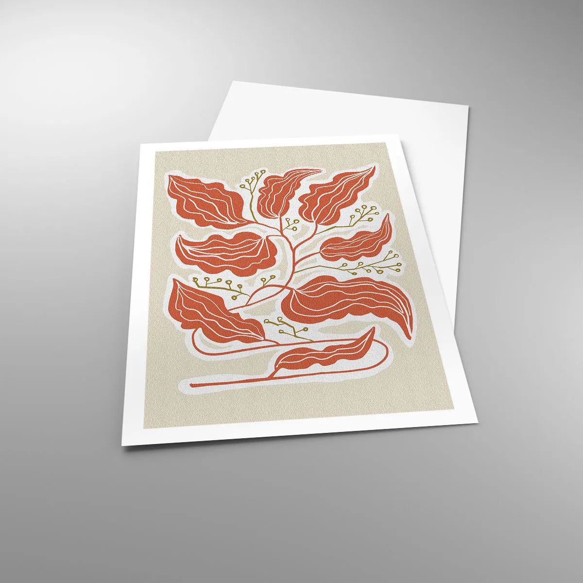 Poster - Folk and Coral - 61x91 cm