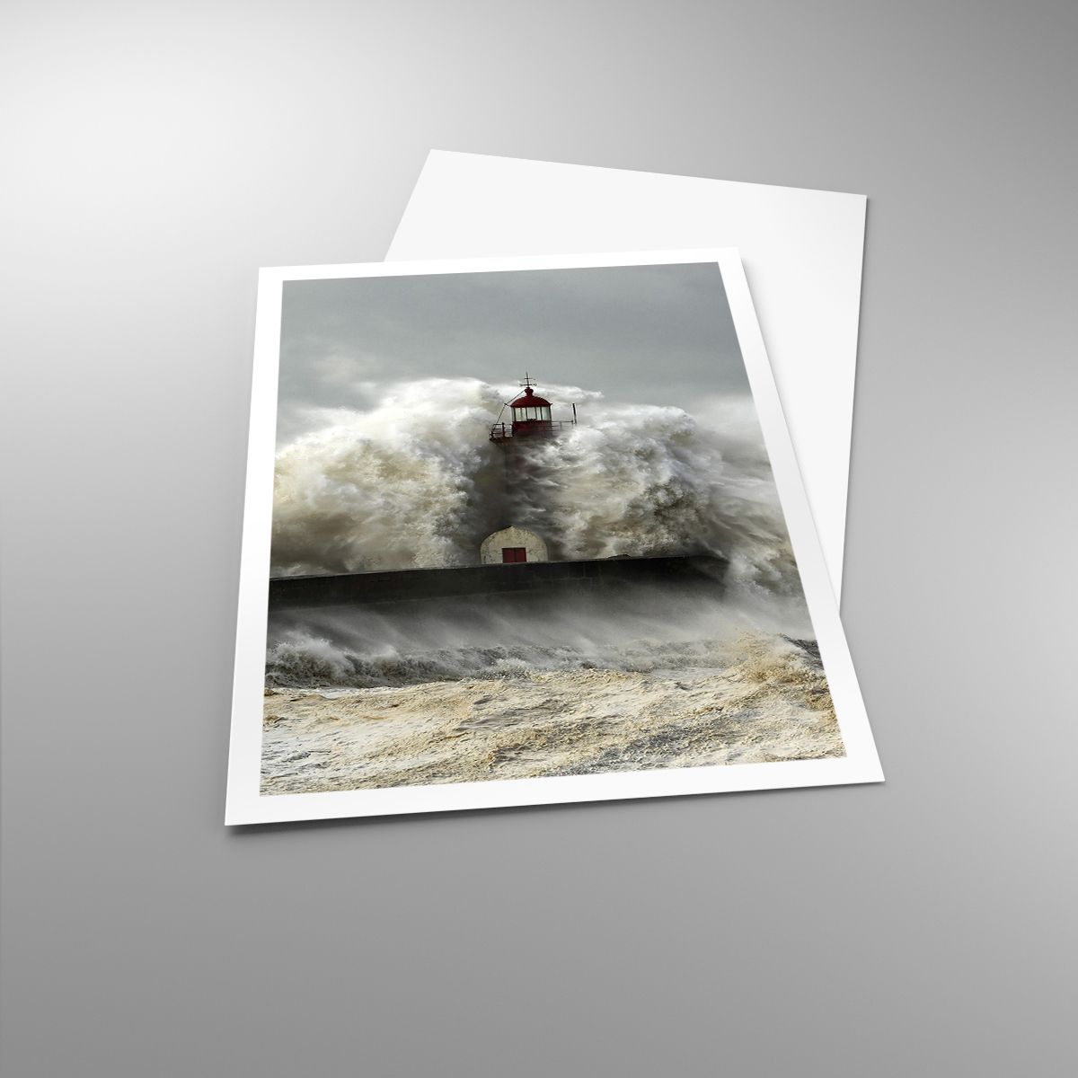 Affiche Paysage, Affiche Phare, Affiche Tempête, Affiche Océan, Affiche Mer