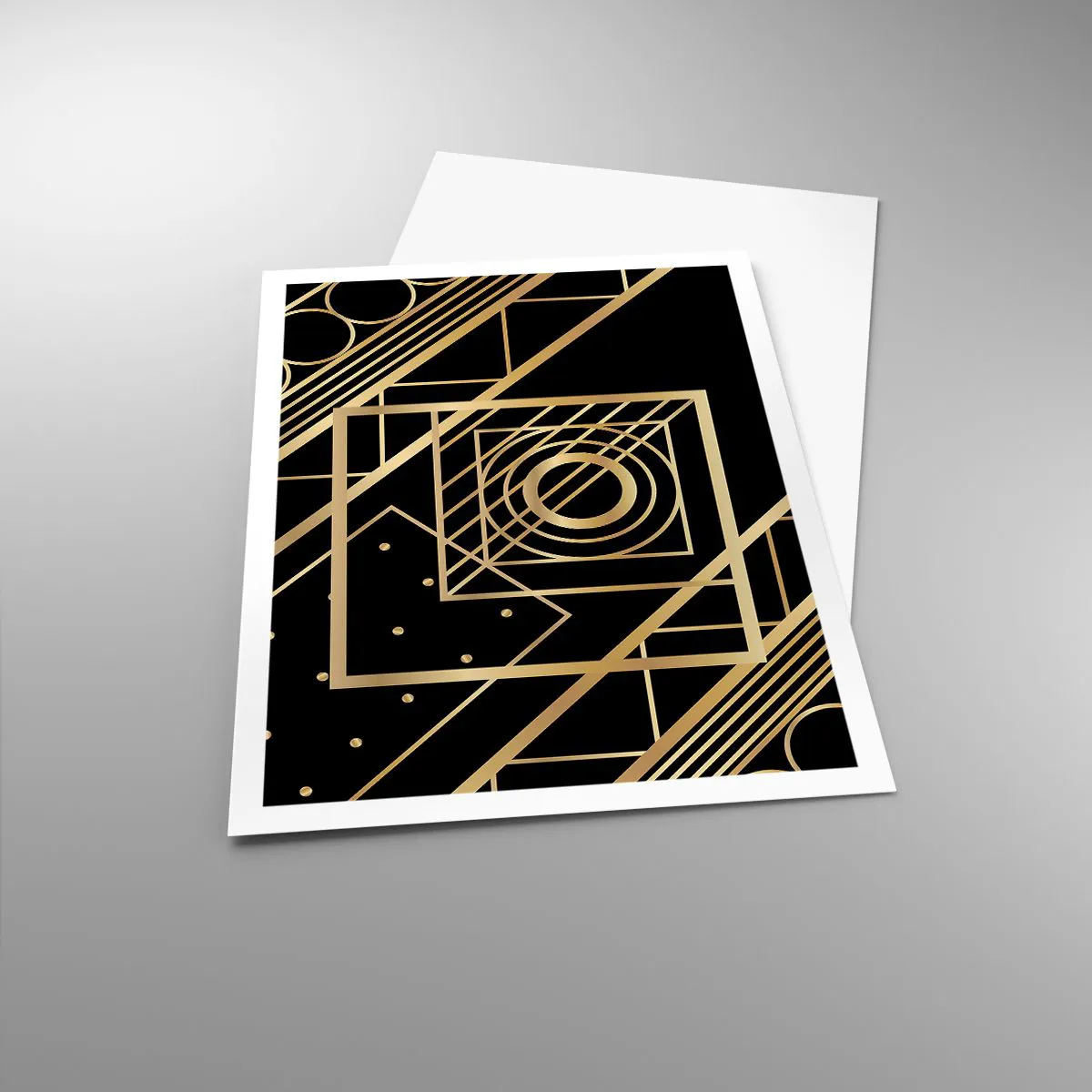 Poster - Goldene Geometrie - 70x100 cm