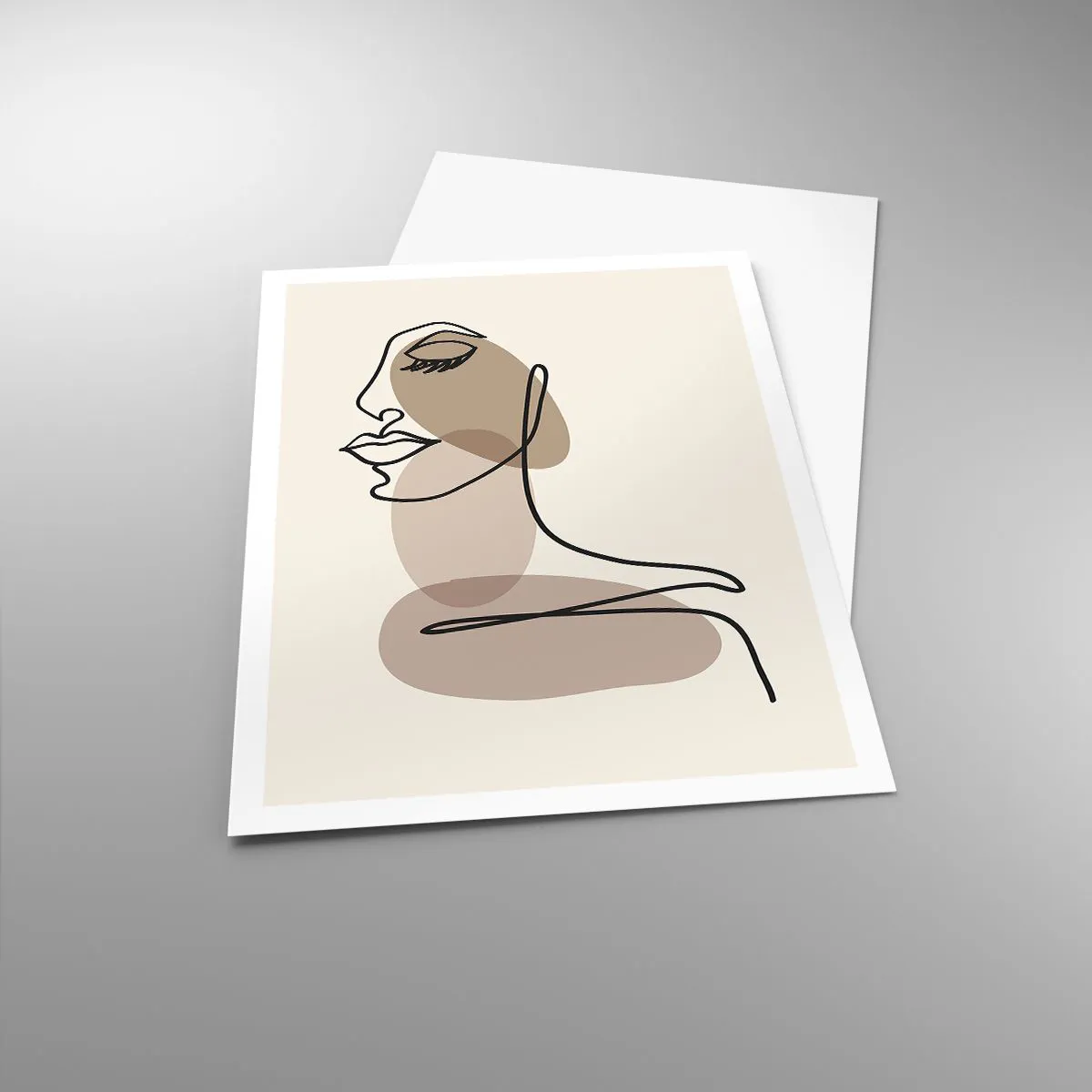 Plakat - Pewna linia piękna - 70x100 cm