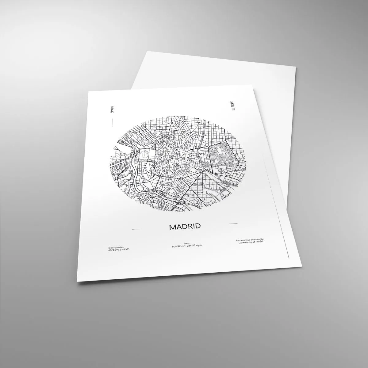 Plakat - Anatomia Madrytu - 70x100 cm