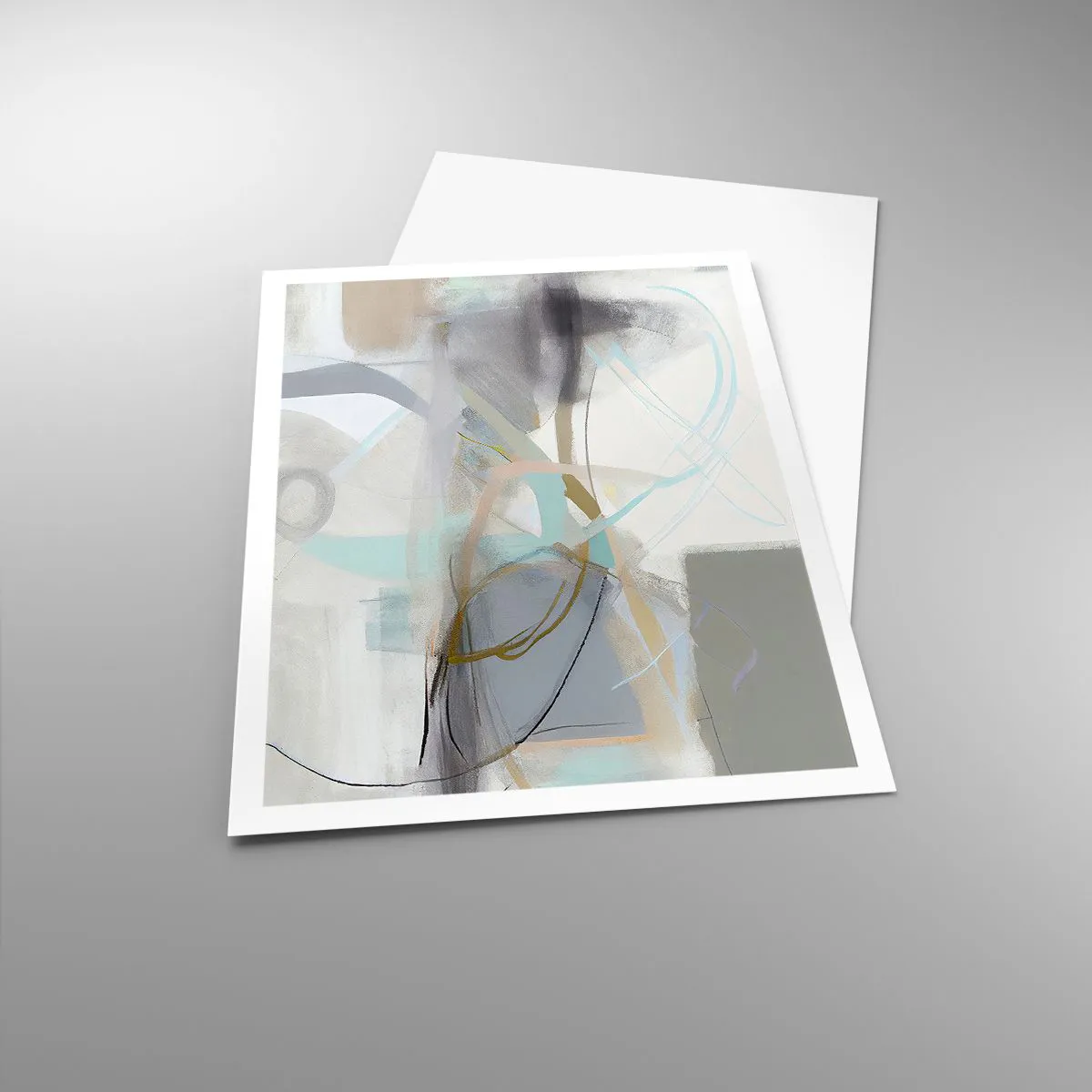 Poster - Neblige Abstraktion - 70x100 cm