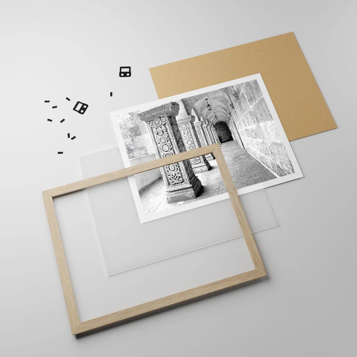 Poster in light oak frame - Where is this Going...? - 40x30 cm