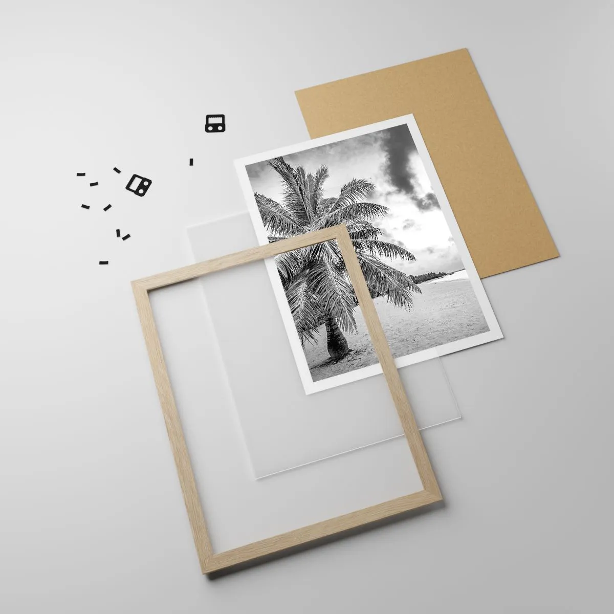 Affisch i ram av ljusek - När du längtar efter ensamheten... - 30x40 cm