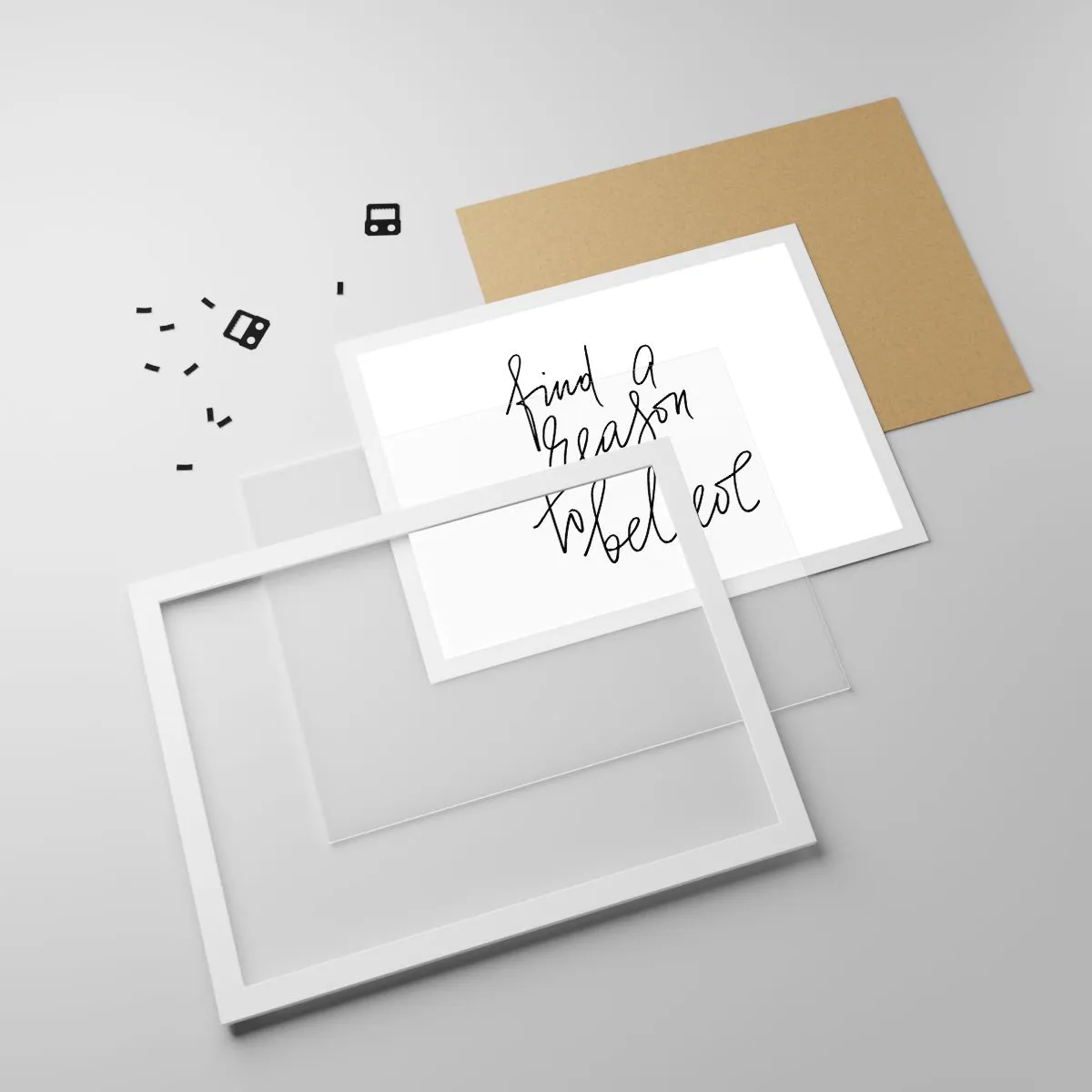 Poszter fekete keretben - Ez lehetséges - 91x61 cm