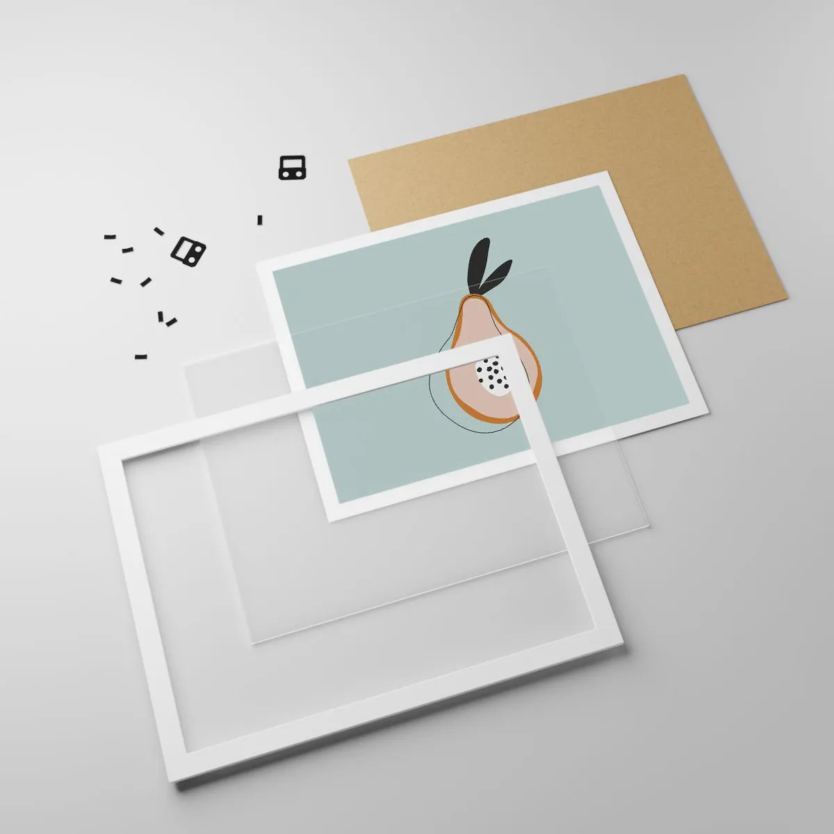 Plakat w białej ramie - Przeniknąć w naturę rzeczy - 91x61 cm