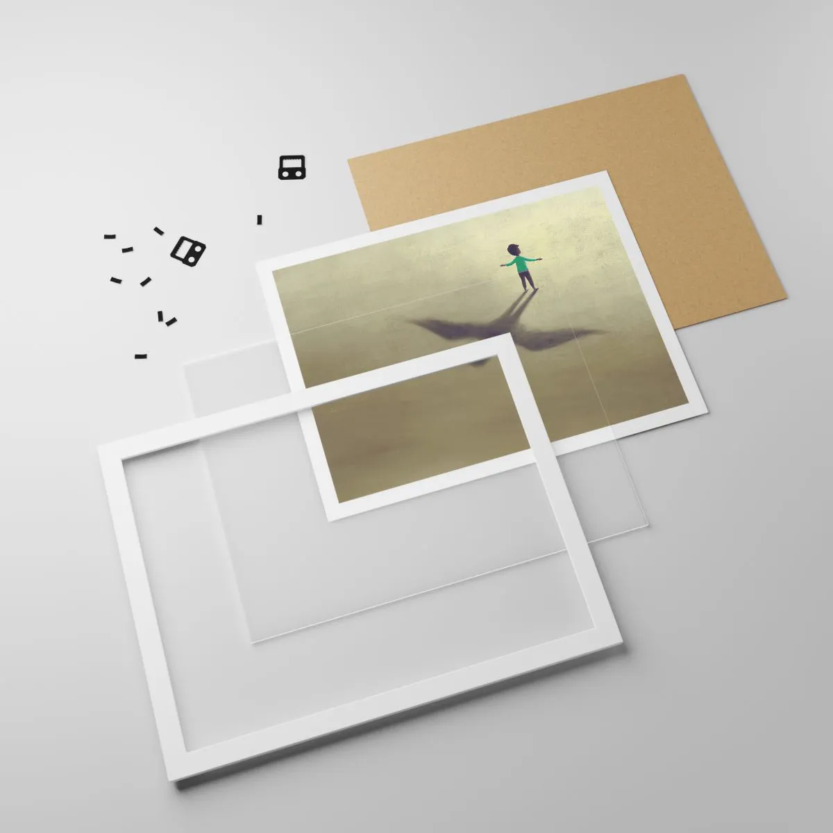 Poster in een witte lijst - De held van de toekomst - 70x50 cm