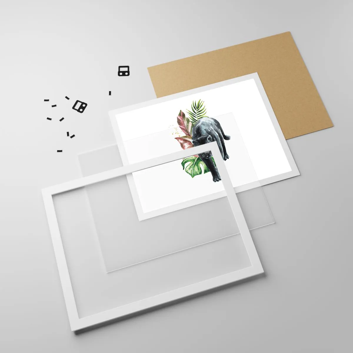 Poster în ramă albă - Sălbăticia inimii - 91x61 cm