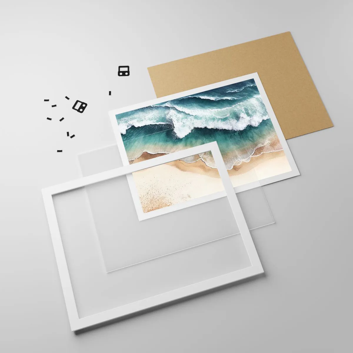 Poster in white frmae - Eternal Encounter - 50x40 cm